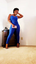 Load image into Gallery viewer, Strapless Solid Color Jump Suit Jump Suits KOU MEDIUM ROYAL BLUE 
