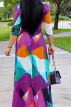 Load image into Gallery viewer, Stylish Multicolor Silk Maxi Dress Maxi Dresses KOU X-LARGE 
